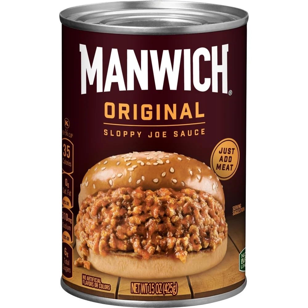 Canned Sloppy Joe Sauce - For Sandwiches, Tacos, Meatloaf & More - 15 oz (Pack of 6)