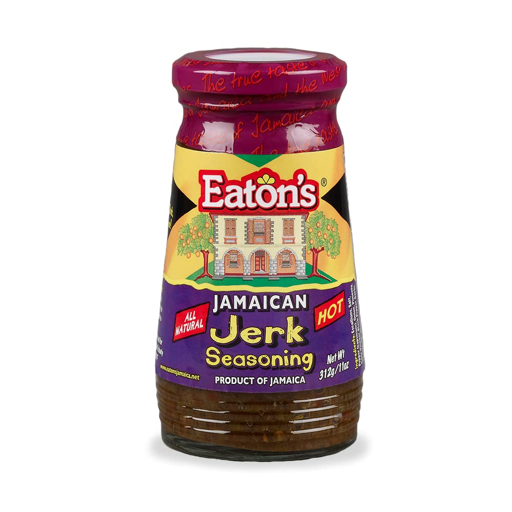 Eatons Jamaican Jerk Seasoning - Easy to Use, Spicy Caribbean Jerk Seasoning for Meat, Seafood, and Vegetables, BBQ Rub, Grille