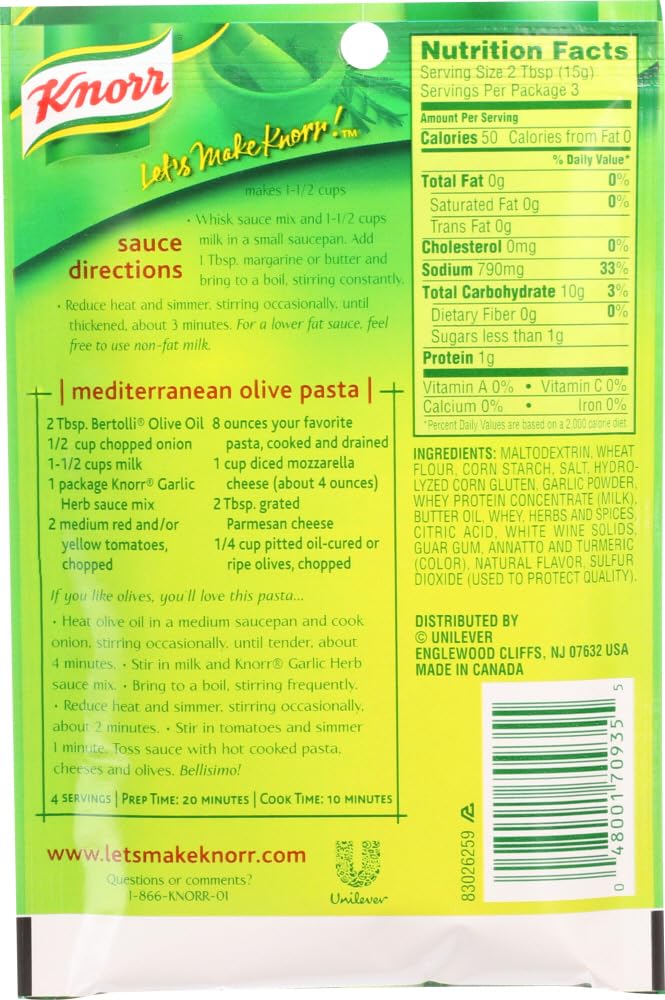 Garlic and Herbe Sauce Mix 1.60 Ounces (Case of 12)