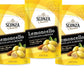 Sconza Lemoncello Lemon Cream & White Chocolate Almonds | Inspired By Italy'S Lemon Groves | Made In The Usa | Pack Of 3 (5 Ounc