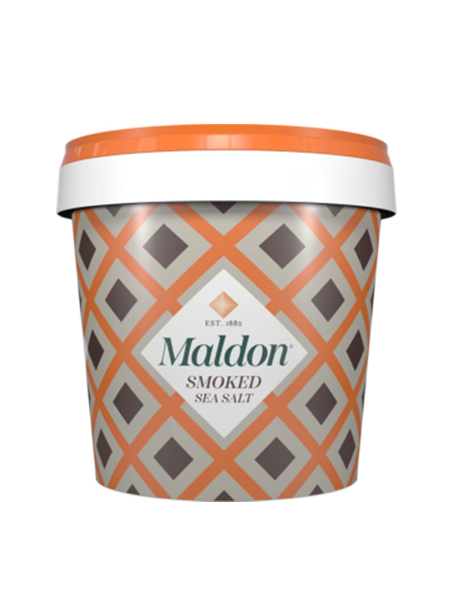 Maldon Smoked Sea Salt Flakes, Gourmet Pyramid Crystals, 1.1 lb Bulk Tub, Kosher, Handcrafted