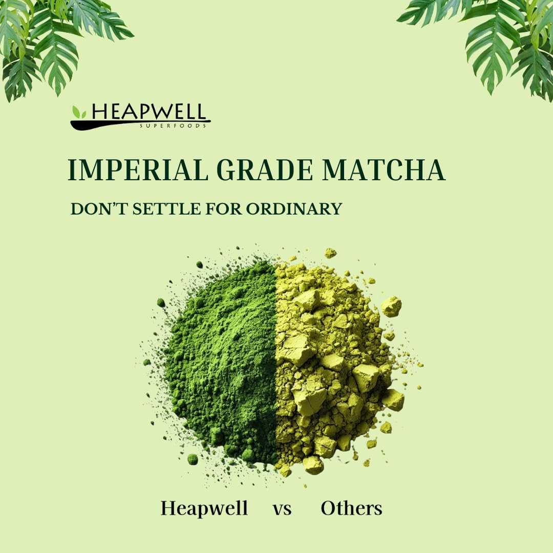 Heapwell Matcha Imperial Grade 30G Tin - Japanese Aaa Ceremonial Grade Matcha Powder - First Spring Shade-Grown Leaves, Stone-Mi
