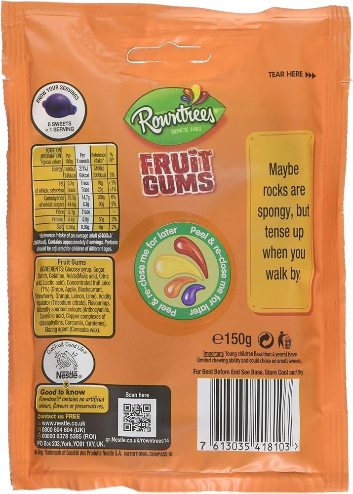 Rowntrees Fruit Gums 120G