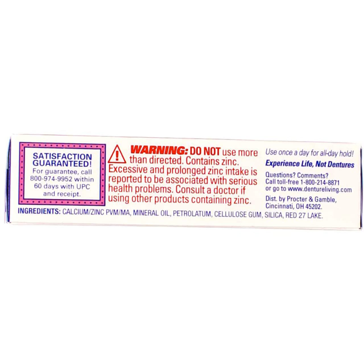 Fixodent Denture Adhesive Cream Original 0.75 Oz (Pack Of 8)