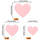 60 Pcs Edible Heart Cupcake Toppers Sweet Love Valentine'S Day Cake Decorations Edible Heart Cupcake Picks For Valentine'S Day W
