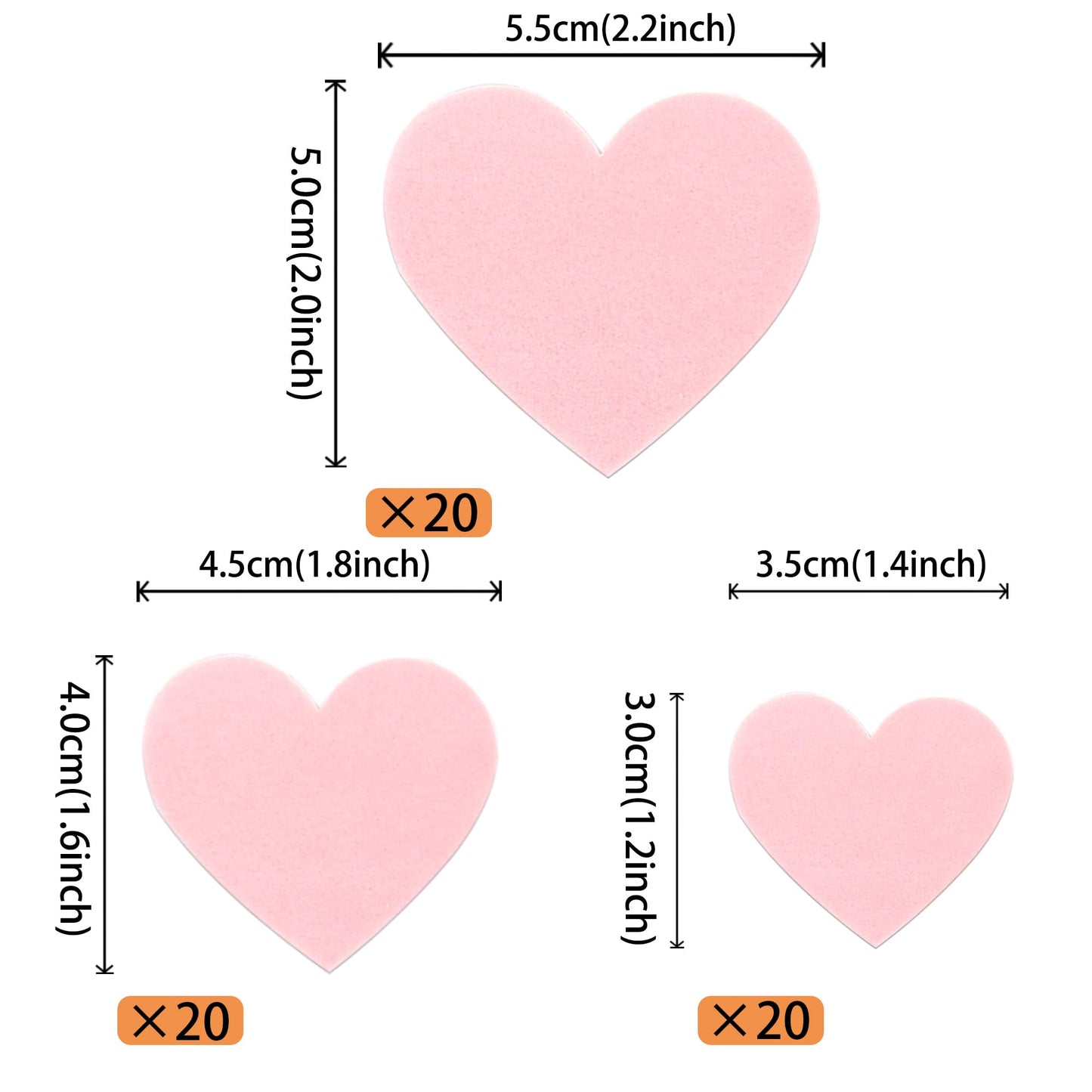 60 Pcs Edible Heart Cupcake Toppers Sweet Love Valentine'S Day Cake Decorations Edible Heart Cupcake Picks For Valentine'S Day W