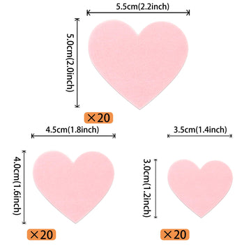 60 Pcs Edible Heart Cupcake Toppers Sweet Love Valentine'S Day Cake Decorations Edible Heart Cupcake Picks For Valentine'S Day W