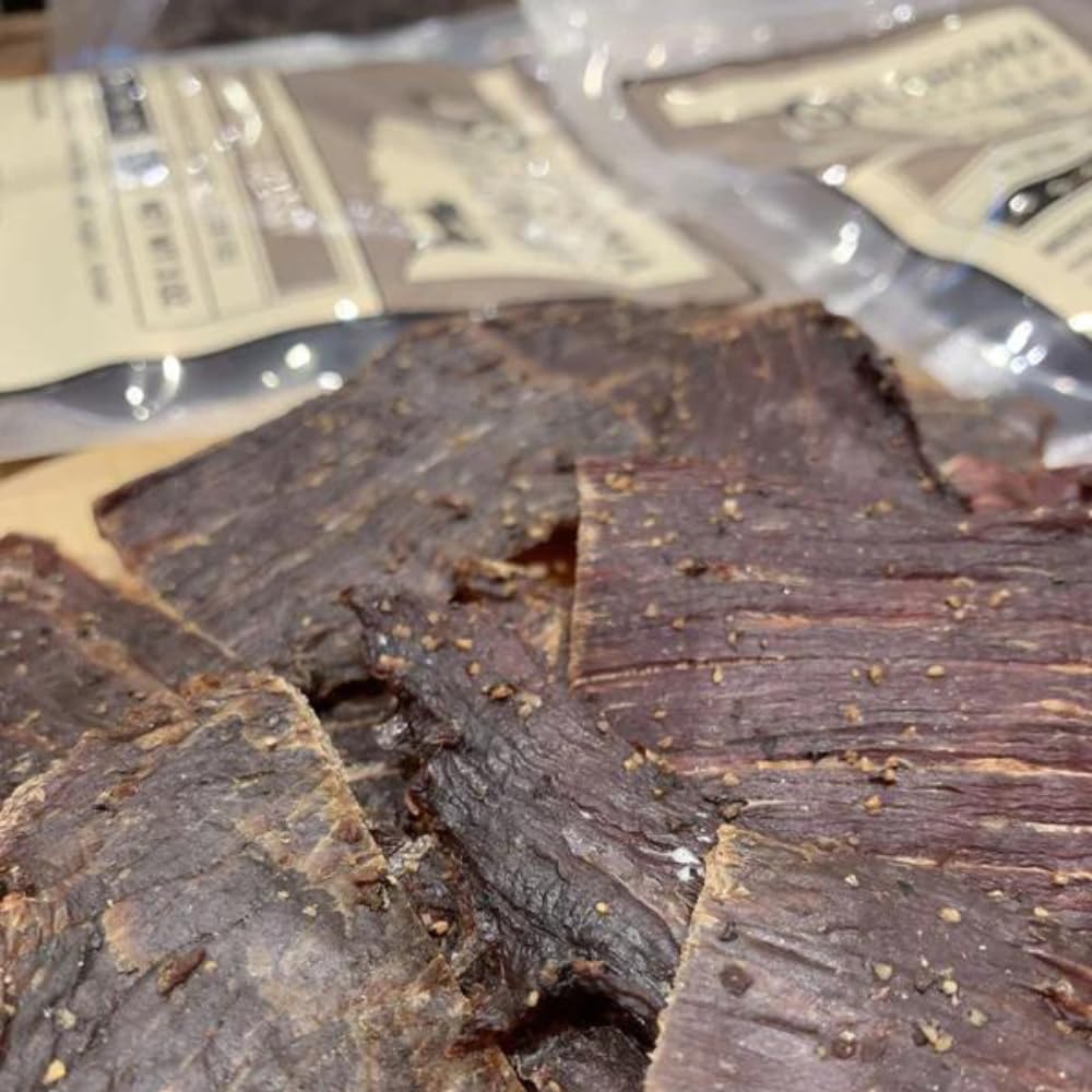 Oklahoma Jerky Company Old Fashioned Beef Jerky - All Natural, Gluten Free, No Preservatives - 2 oz (Pack of 3)