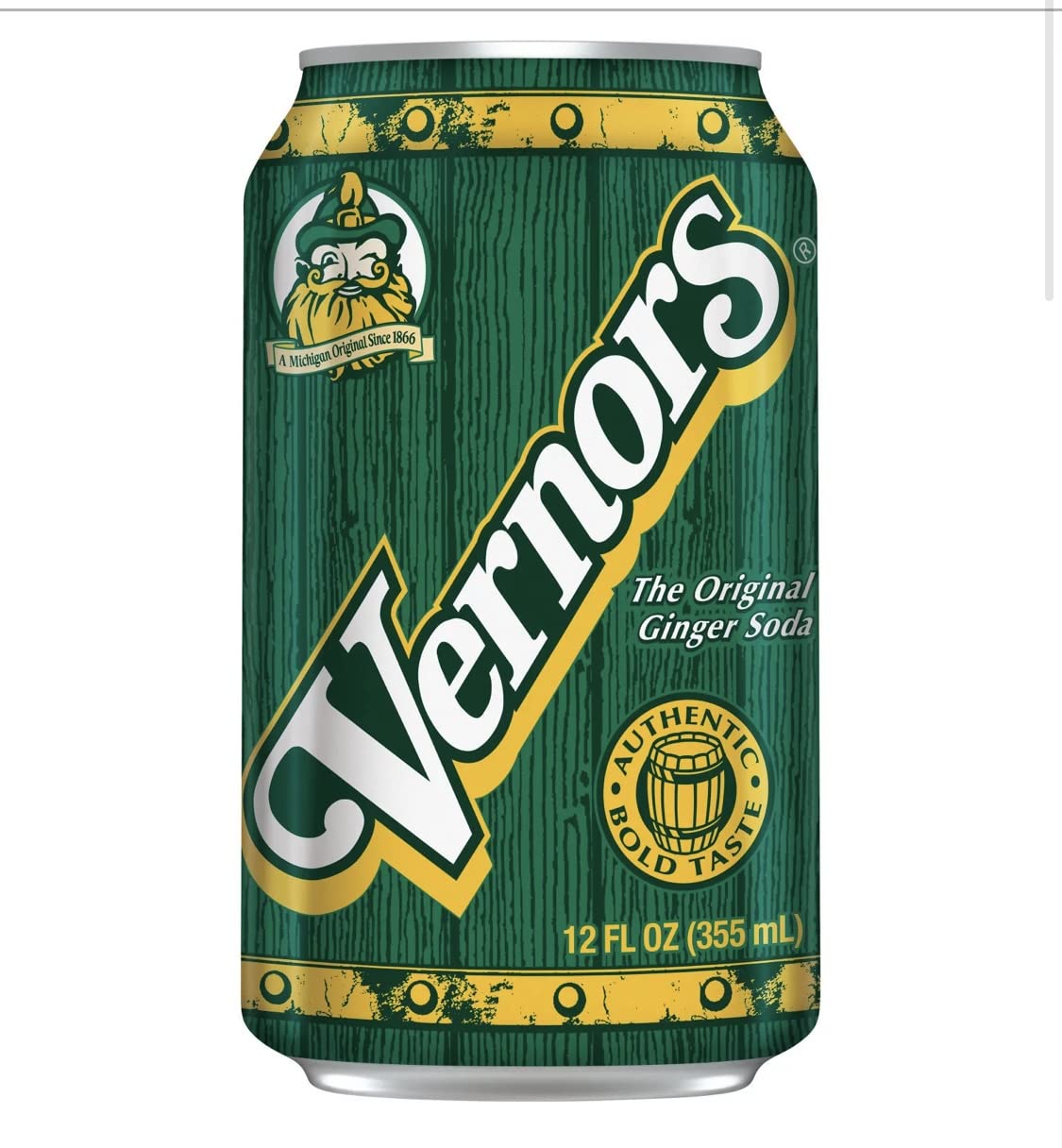 Vernors Ginger Ale, 12 oz Cans, Pack of 24