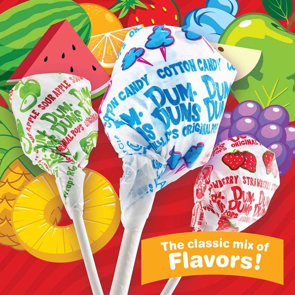 Dum Dums Lollipops Original Mix – 300 Count (Pack of 2) – Individually Wrapped Halloween