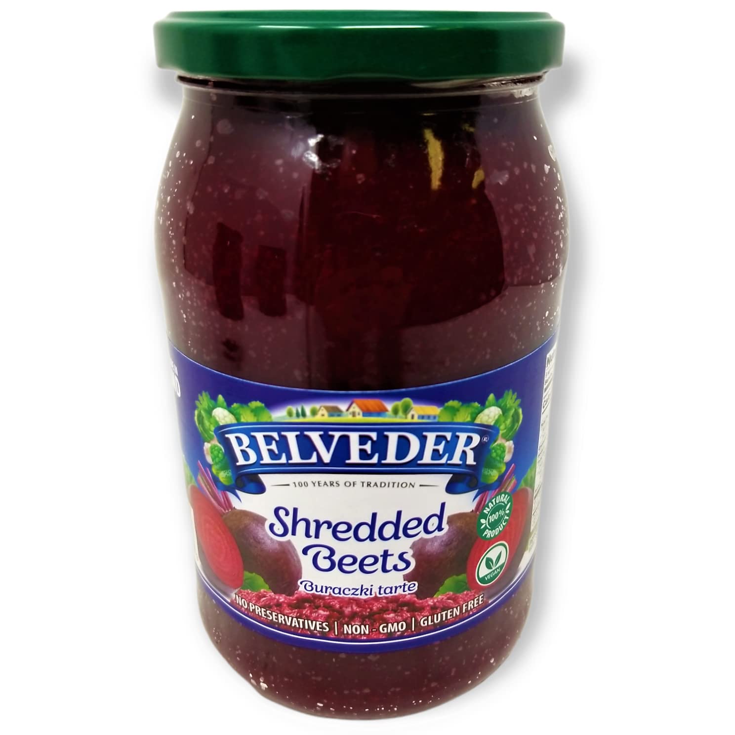 Belveder Shredded Beets 31.74 oz 900g, Vegan, Non-GMO, Gluten-Free Pack of 1,31.7466 Ounce