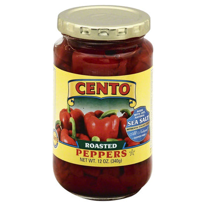 Cento - Roasted Red Peppers, (4)- 12 oz. Jars