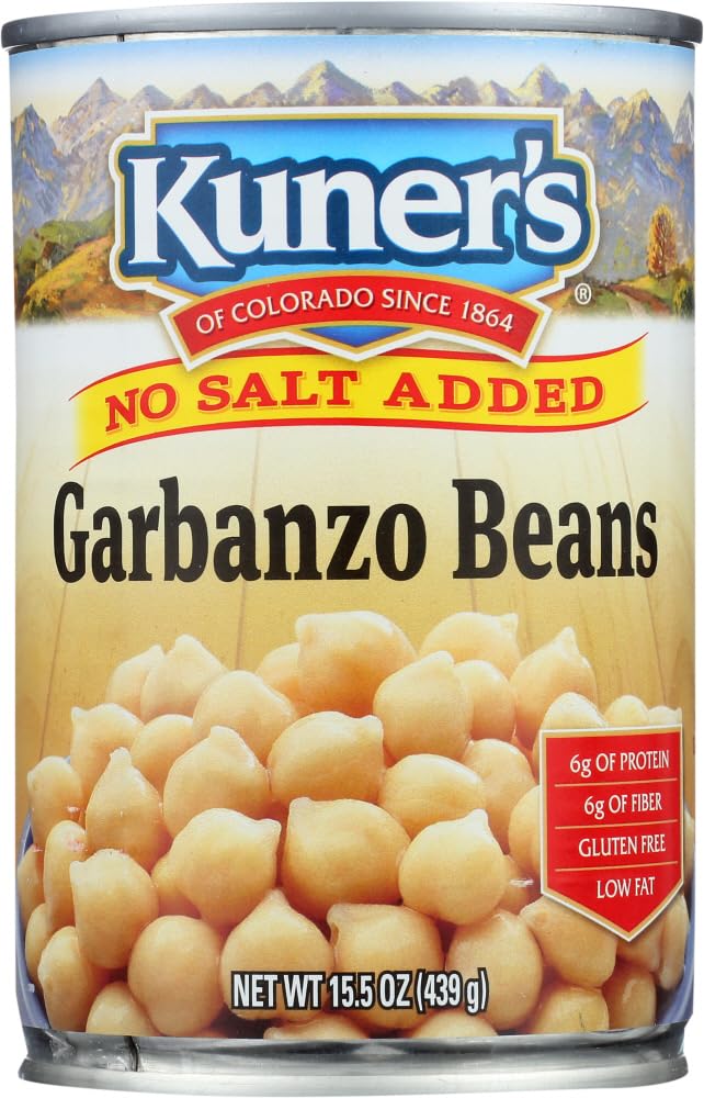 Kuners Bean Garbanzo No Salt, 15 Oz