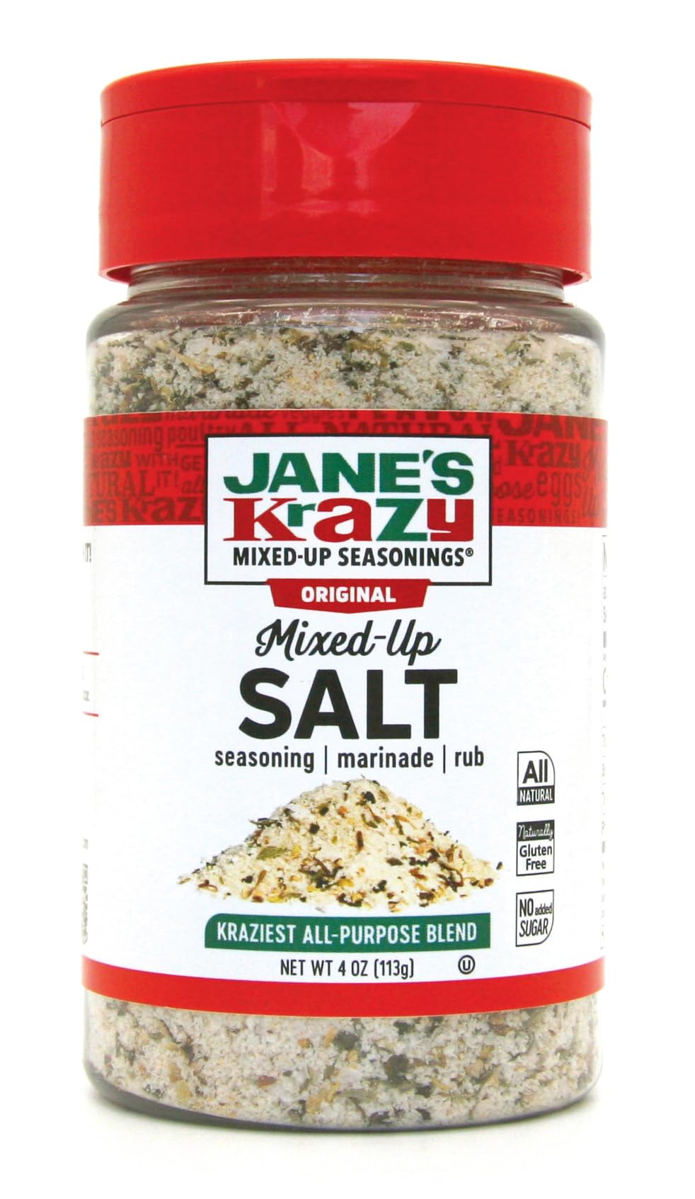 Janes Krazy Mixed Up Salt, Seasoning Blend, 4 Ounce, Pack of 1