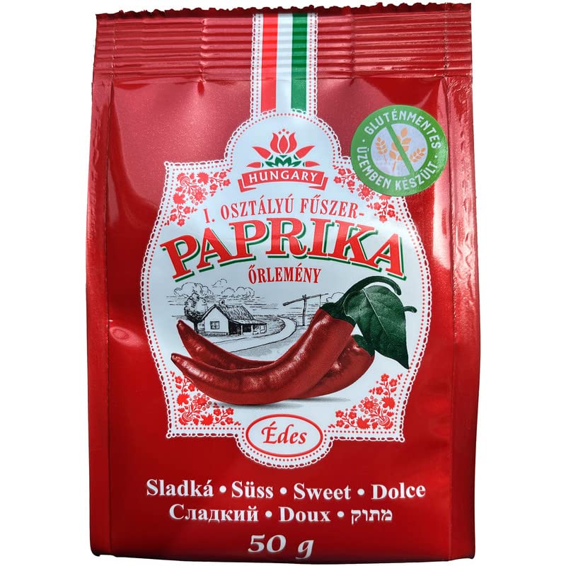 Hungarian Sweet Paprika (1.7oz/50g) Imported from Kalocsa, Hungary