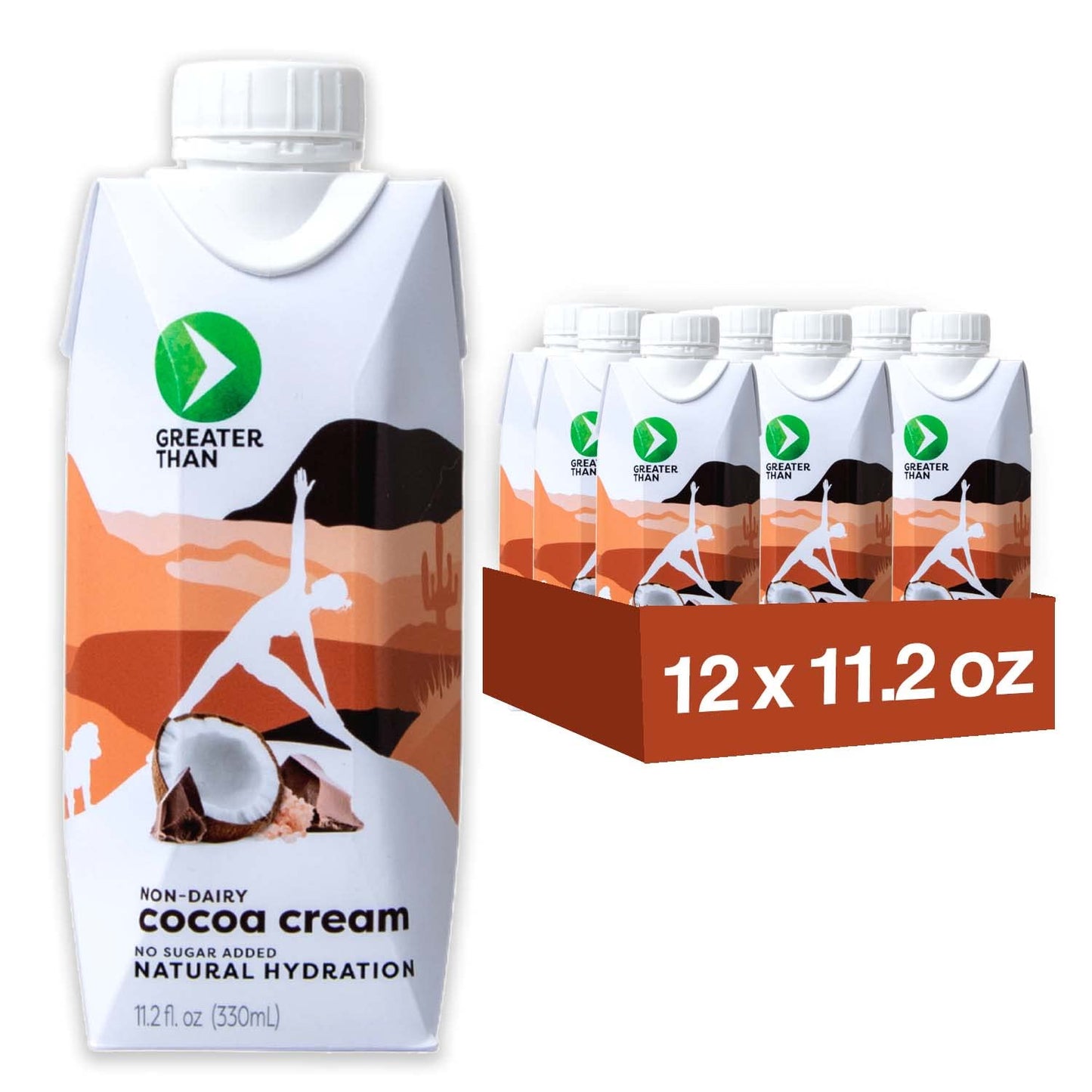 Greater Than Lactation dietary product Support  Coconut Water  Vitamins & Electrolyte Drink for Breastfeeding & Immune Support  Lactation Cookies Alt  Gluten Free  Low Sugar  12 Pack  Chocolate Cocoa Cream
