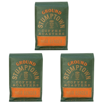 Stumptown Coffee Roasters, Medium Roast Ground Coffee - Hair Bender 12 Ounce Bag, Flavor Notes of Citrus and Dark Chocolate (Pac