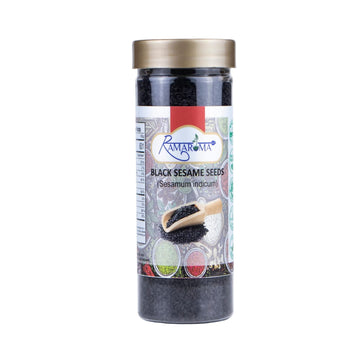 Ramaroma, Organic Black Sesame Seeds (100G/3.5Oz) Non-Gmo, Vegan | Raw Sesame Seeds | Sesamum Indicum | Sesame Seeds Whole Black