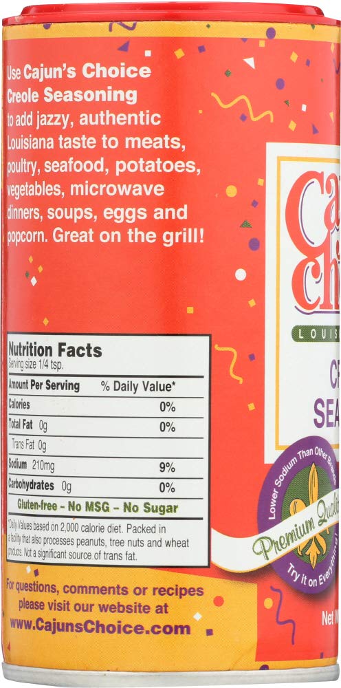 Cajuns Choice Seasoning Creole - 3.8 Oz (Pack Of 2)