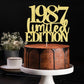 Limited Edition 1987 Cake Topper 38Th Birthday Happy Birthday Cake Topper Men And Women Cheer 38Years Old Handmade Golden Glitte