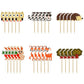 DRWATE 60PCS Woodland Creatures Cupcake Toppers Picks - Cardboard Cake Decorations for Baby Shower, Kids Birthday, Safari Party
