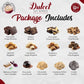 Dulcet Happy Birthday Gift Basket-Chocolae Bundt, Walnut Brownies,Chocolate Chip Fudge,Chocolate Chip Cookies,Assorted Rugelach. Birthday Candles! Best Gift Idea!