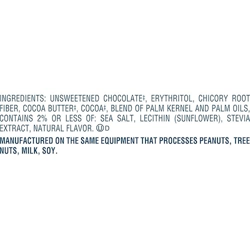 Lilys Sea Salt Extra Dark Chocolate Style No Sugar Added, Sweets Bars, 2.8 Oz (12 Count)