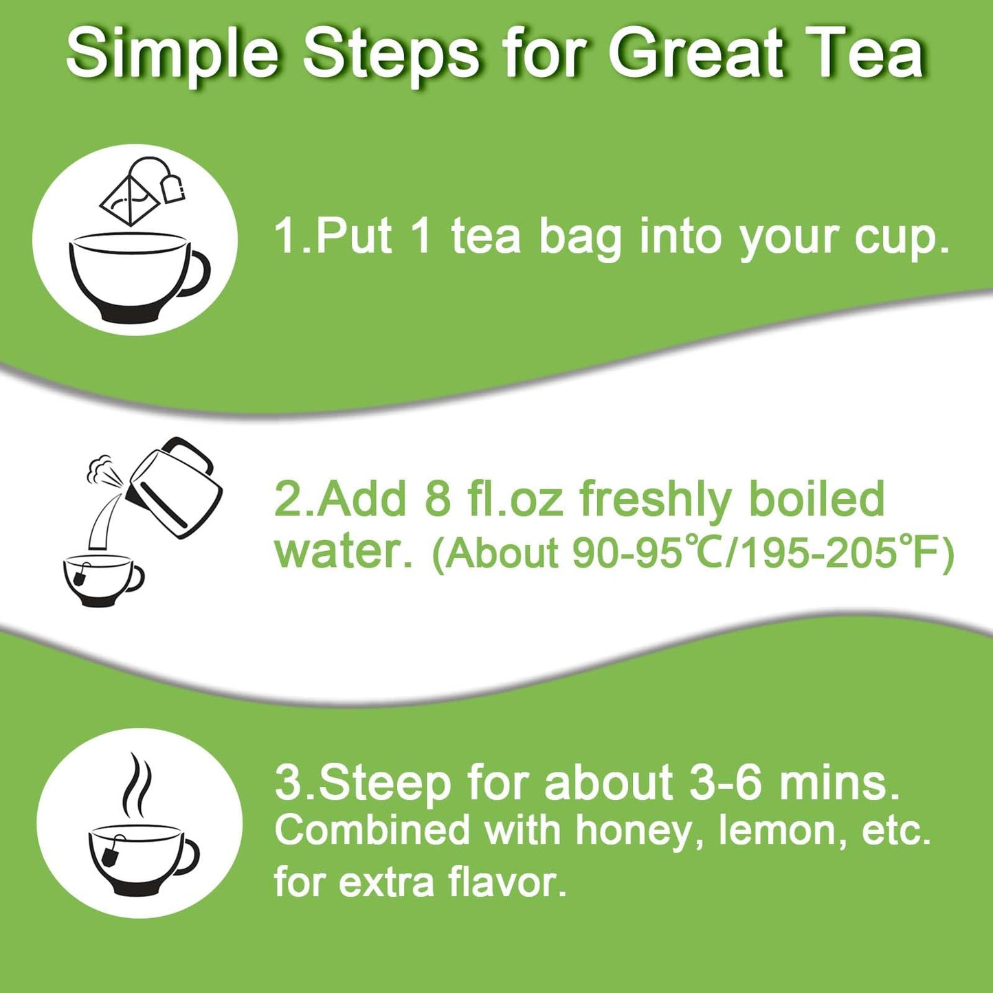 FullChea Holy Basil Tea Bags - 40 Tulsi Teabags, Caffeine-free, Non-GMO, Supports Digestion, Boosts Immunity