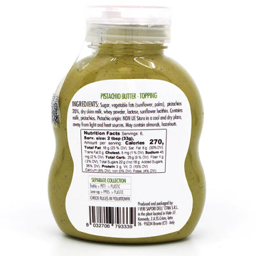 GUSTO ETNA Pistachio Cream/Butter  Squeeze Botttle 200 g (7.05 oz)  Sicilian Pistachio Cream  Ideal for coffee  desserts  Pancakes  gelato  tostadas and more  Product of Italy