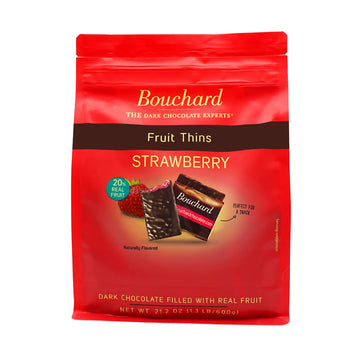 Dark Chocolate Strawberry Thins 21.2 OZ (1.3 LB/600g)