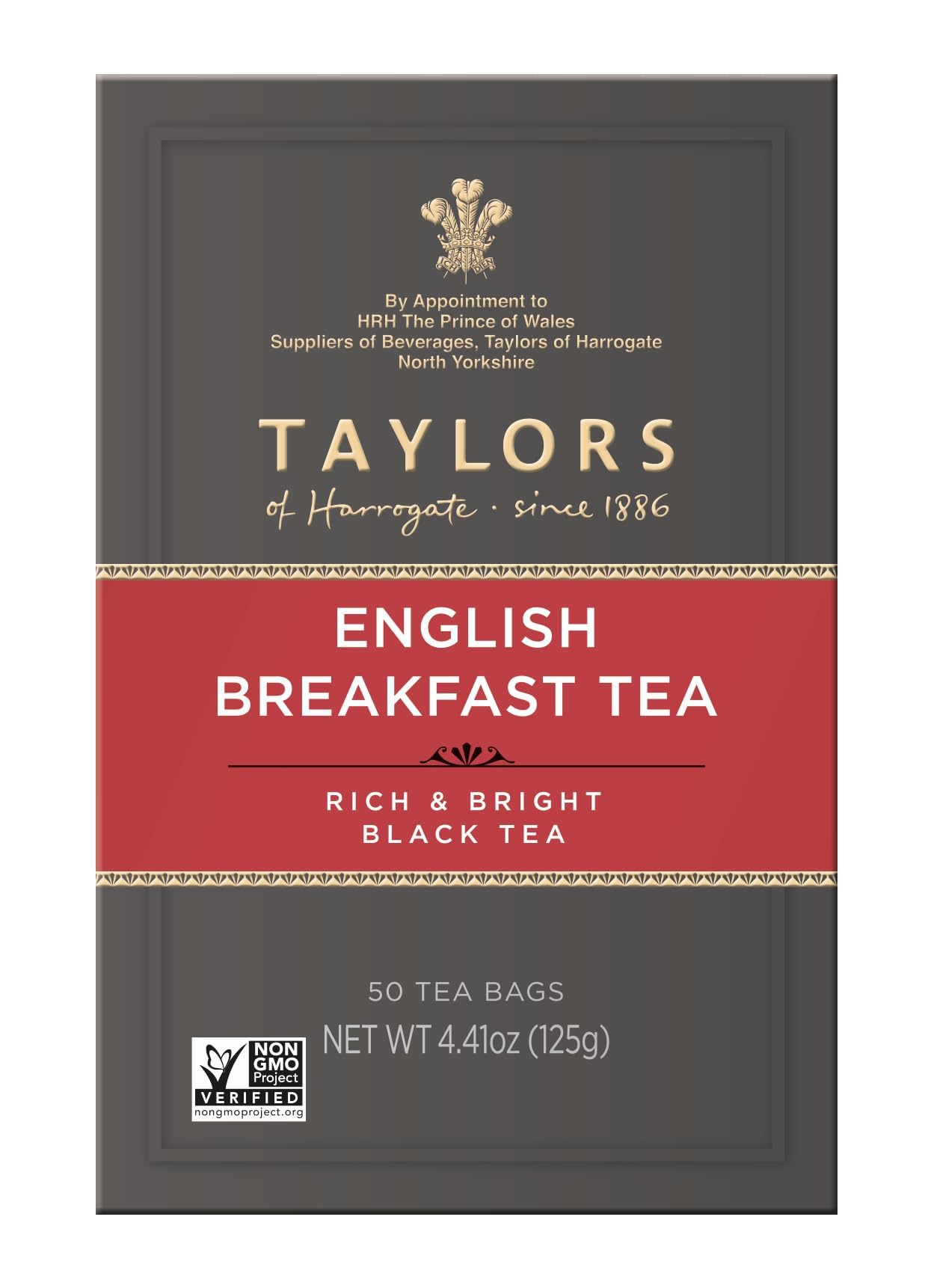 Taylors of Harrogate English Breakfast Tea Bags - 50 Count, Model 336A