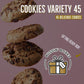 Cookie Variety Pack - Individually Wrapped Bulk Cookies (45 Count) By Bussin Boxes