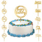 10-Pack Happy Birthday Cake Toppers,Gold Cake Toppers Acrylic Birthday Cake Supplies,4Inchx6Inch (Gold)