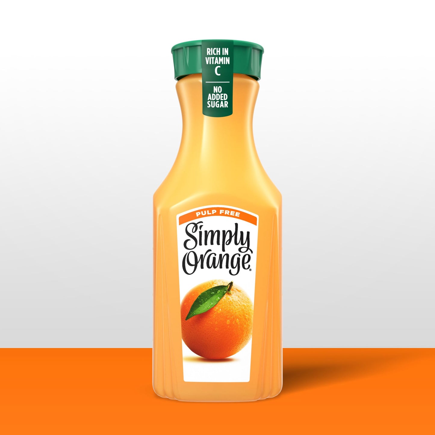 Simply Orange Pulp Free Orange Juice Bottle, 46 fl oz
