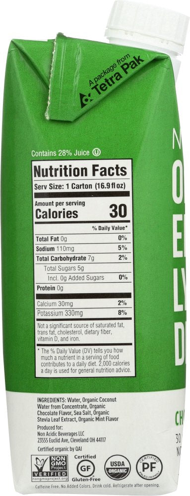 Nooma, Organic Electrolyte Drink, Chocolate Mint, 16.89 Fl Oz