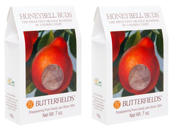 Butterfields Candy - Gourmet, Old-Fashioned Honeybell Orange Buds Hard Candy, 7 Oz. (2-Pack) | Gluten Free | Made With 100% Real