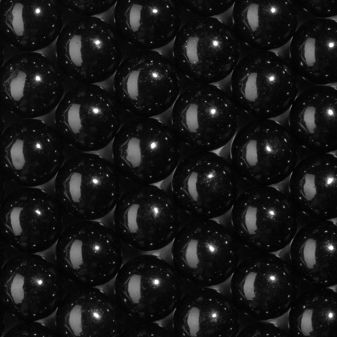 Large 1" Black Gumballs - 2 Pound Bag - Approximately 120 Gumballs Per Bag