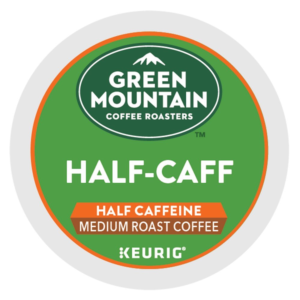 Green Mountain Coffee Half-Caff K-Cups for Keurig Brewers, 48 Count, Model SYNCHKG020041