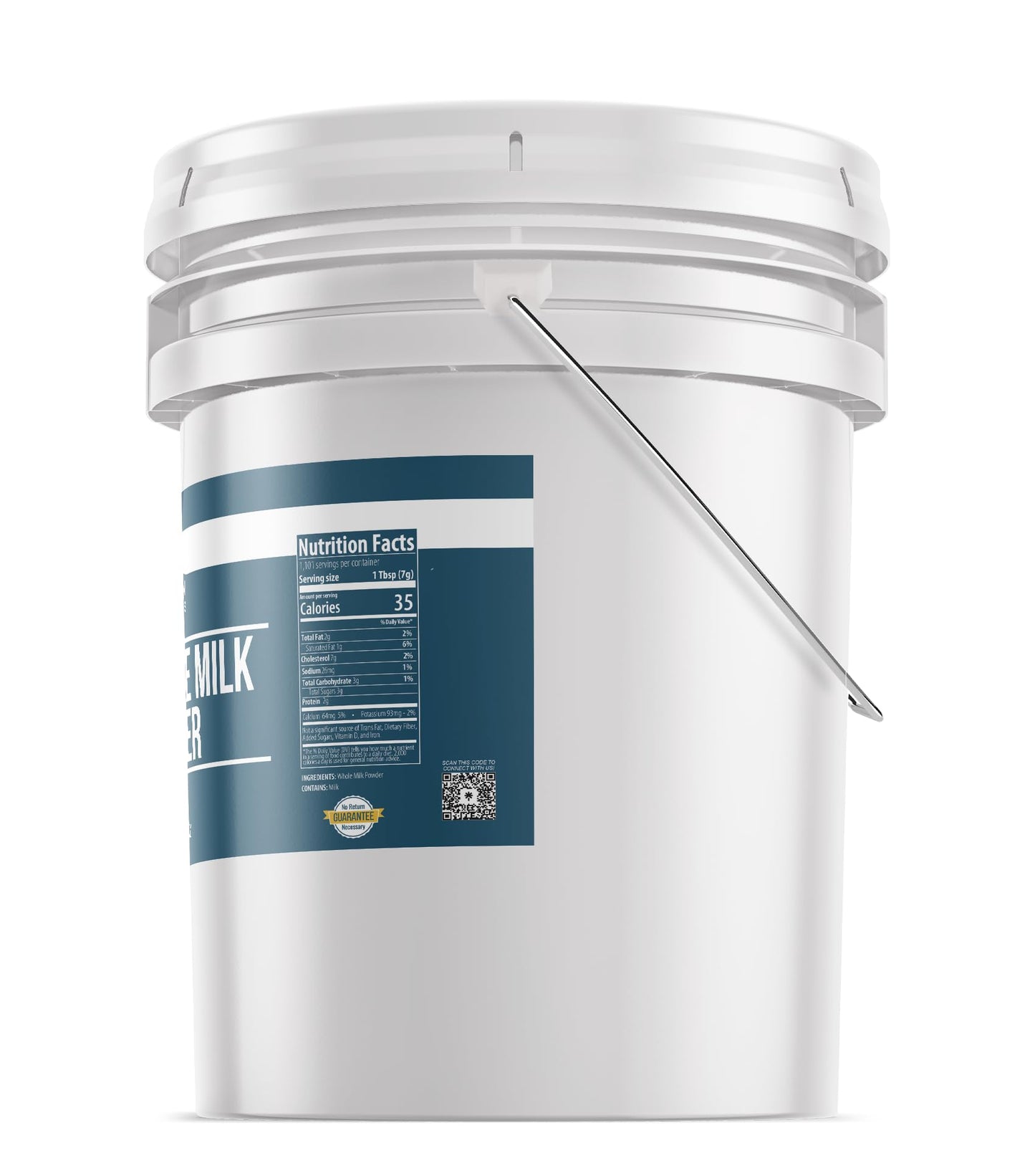 Earthborn Elements Whole Milk Powder 5 Gallon, Light Sweet Taste, Bulk Size
