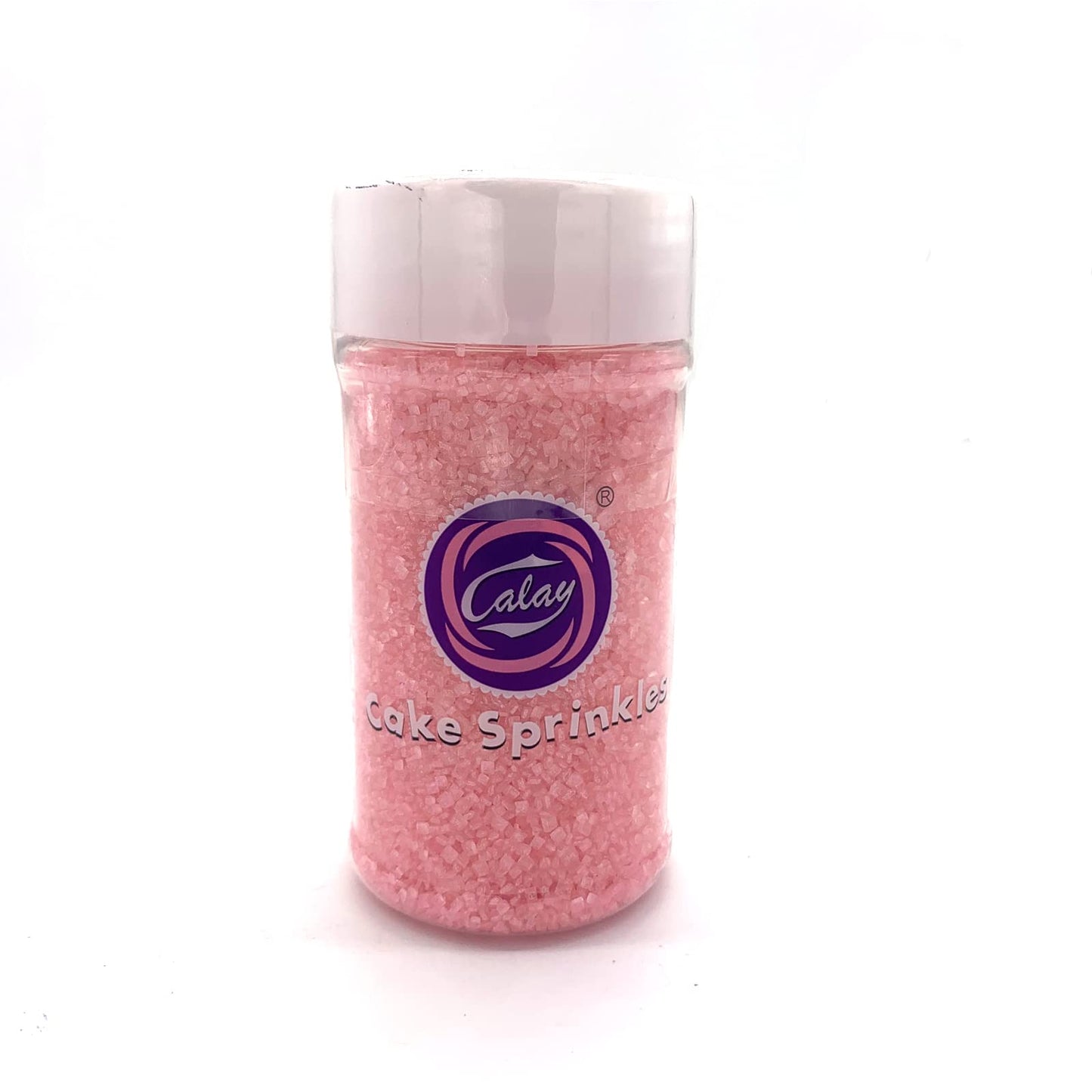 Edible Pink Sanding Sugar Sprinkles Cupcake Cake Toppers, Celebrations Candy Pearls Shaker Jar Wedding Party Cake Dessert Food D