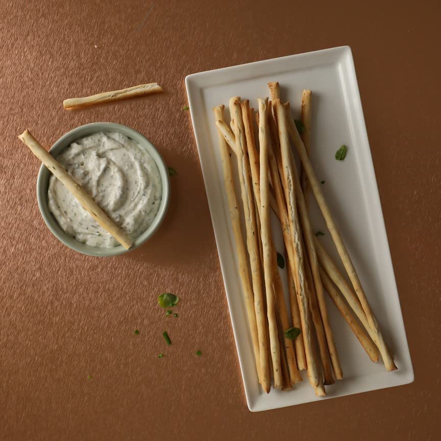 Alessi Imported Breadsticks, Rosemary Autentico Italian Crispy Bread Sticks, Low Fat Made with Extra Virgin Olive Oil (Rosemary,