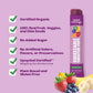 Sweet Nothings Banana Berry Organic Squeezable Smoothie Pops, 24 Pack, 2 Ounce, Dye-Free, No Added Sugar, Dairy-Free, Vegan