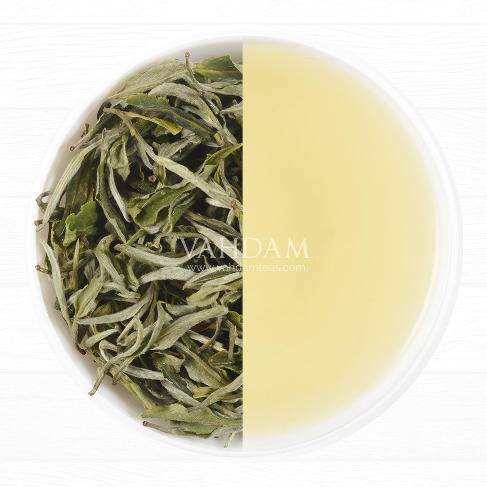 Vahdam, Exotic White Tea Leaves From The Blue Mountains (25 Cups/1.76Oz) 100% Pure White Tea Loose Leaf - Mellow & Delicious | P
