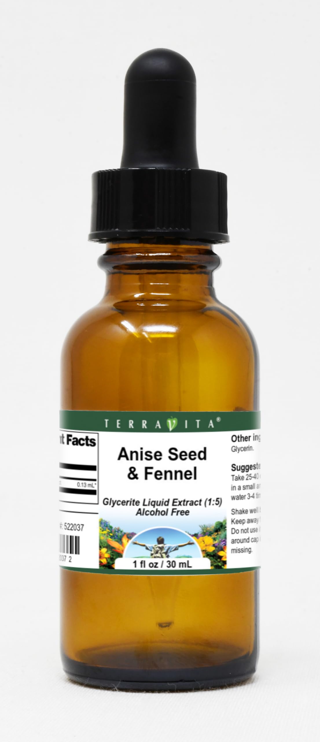 Anise Seed & Fennel Glycerite Liquid Extract (1:5) - No Flavor (1 oz, ZIN: 522037)