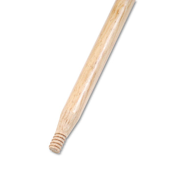 Boardwalk 137 Heavy-Duty Threaded End Lacquered Hardwood Broom Handle, 1 1/8-Inch Dia. X 60 Long