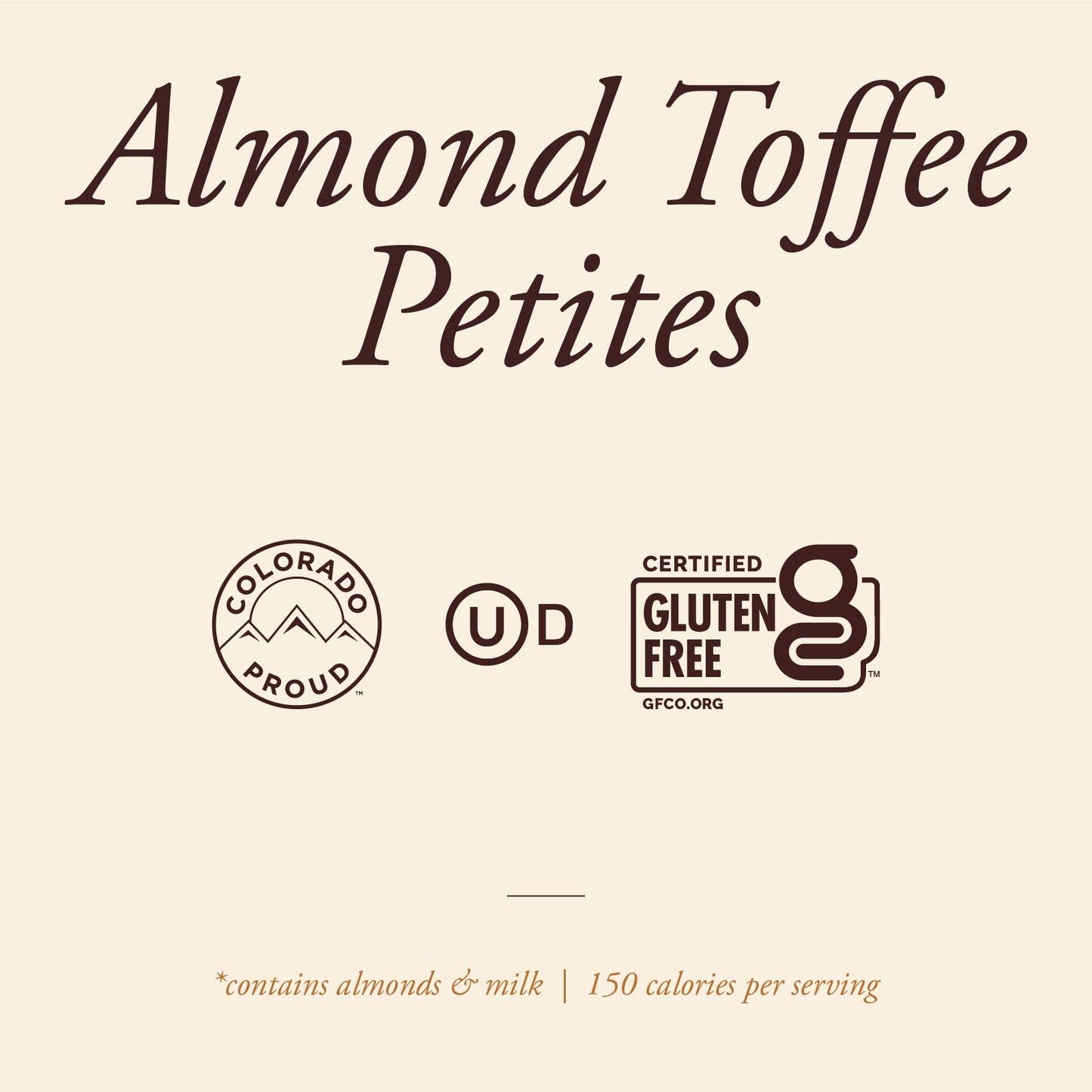 Enstrom Dark Chocolate Almond Toffee Petites 60Oz Box | Bite-Size | Gluten Free | Kosher Dairy | All Natural