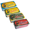 Luças Portuguese Sardines in Olive Oil, Variety Pack of 4 Flavours, 4.23oz Cans