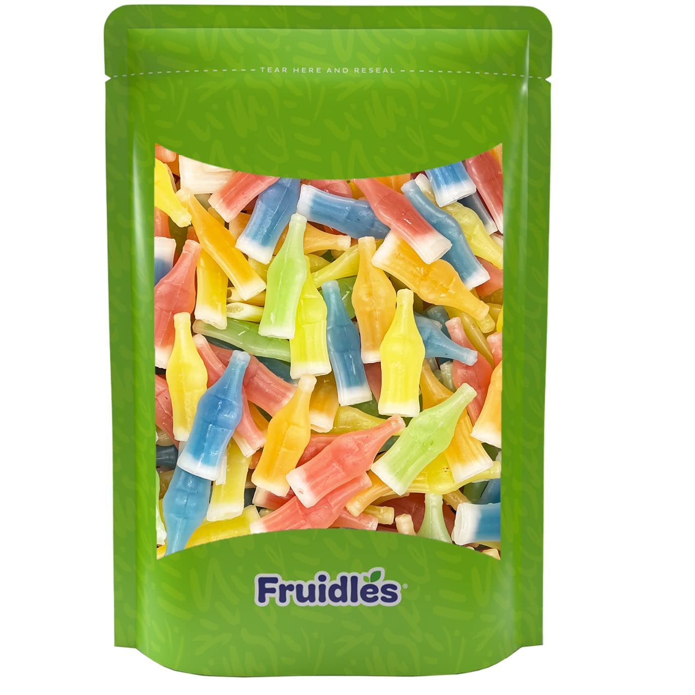 Fruidles Original Wax Bottles Candy Drinks, Liquid Filled Mini Drinks, Party Favorite   (Half Pound)
