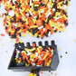 Construction Cake Decorations In Black And Orange Sprinkles - Construction Cake Topper Sprinkles For Cake Decorating, Baking - C
