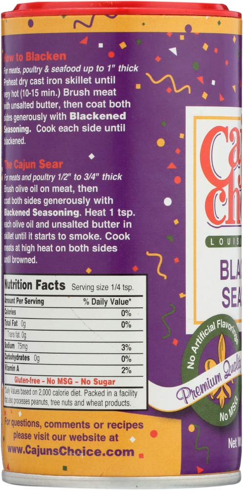 Cajun Choice Ssnng Blackened Fish 2.75Oz Pack Of 3